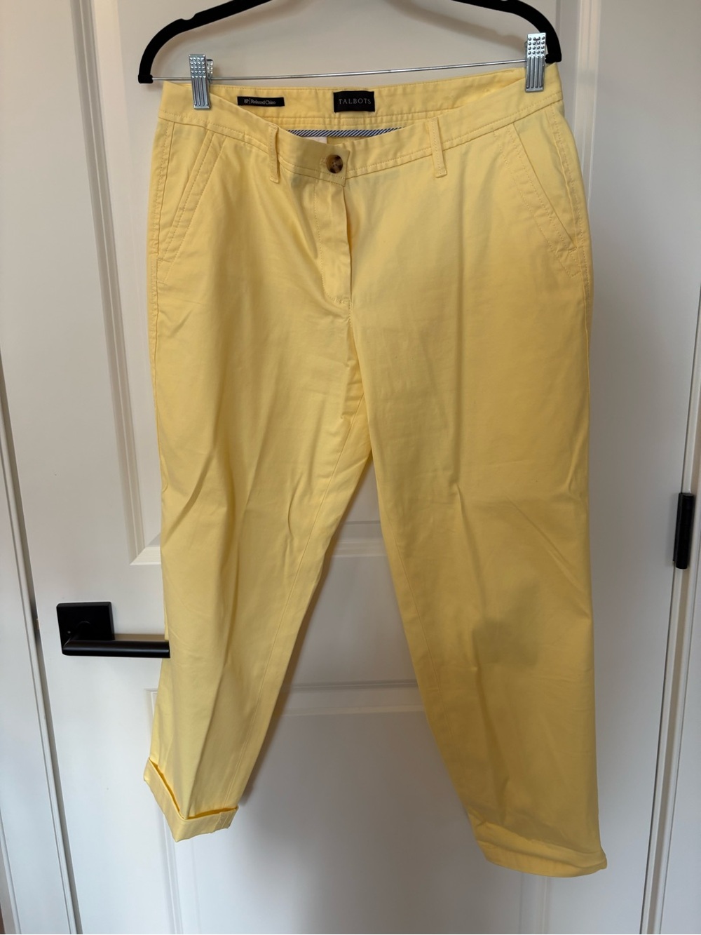 Talbots Pale Yellow Chino Pants